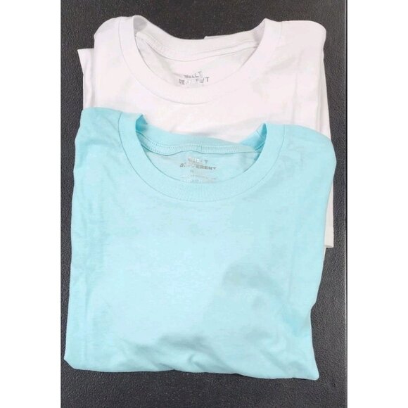 Built Different Crew Neck Shirt Size 3XL Tall 2 Shirts Aqua White Rtl $46 Soft - Picture 2 of 10